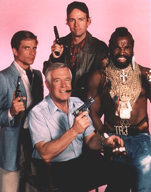 The A-Team: B.A. Baracus, Hannibal, Face and Murdock