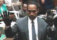 O.J. Simpson and his bloody gloves (tm)